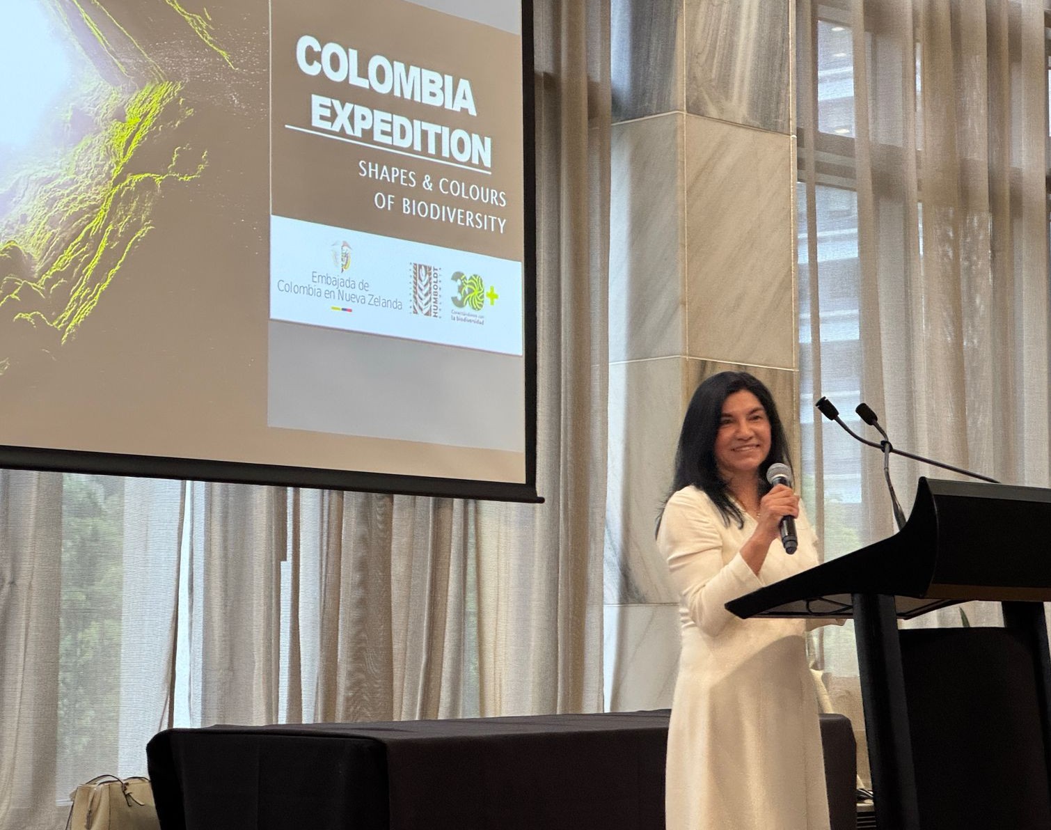 En el Parlamento de Nueva Zelanda se inauguró la exposicion “Colombia Expedition”